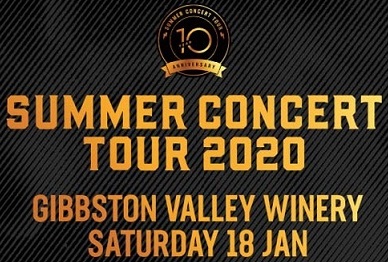 Gibbston Valley Winery Summer Concert 2020 – Bus Trip